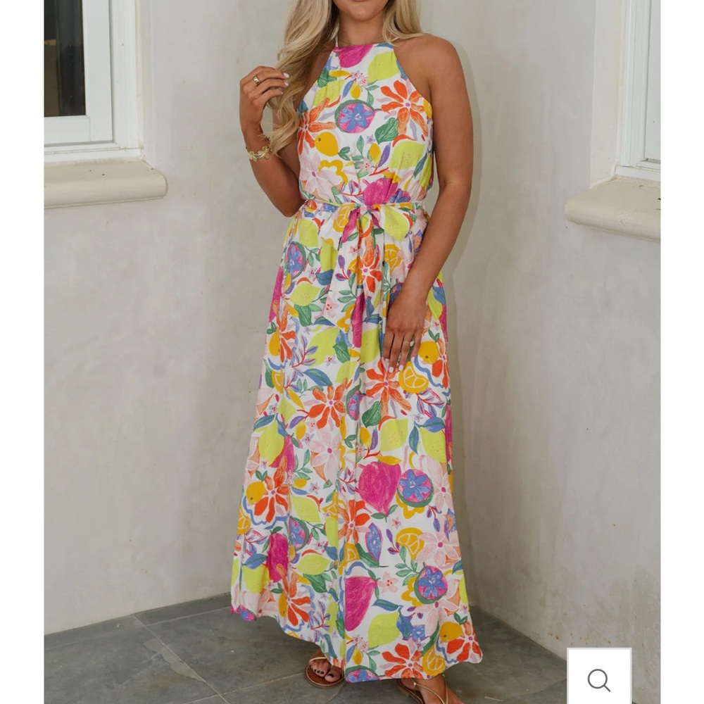 Vibrant Flowy Maxi Dress